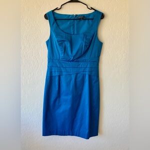 Banana Republic Vibrant Turquoise Midi Dress, Size 8